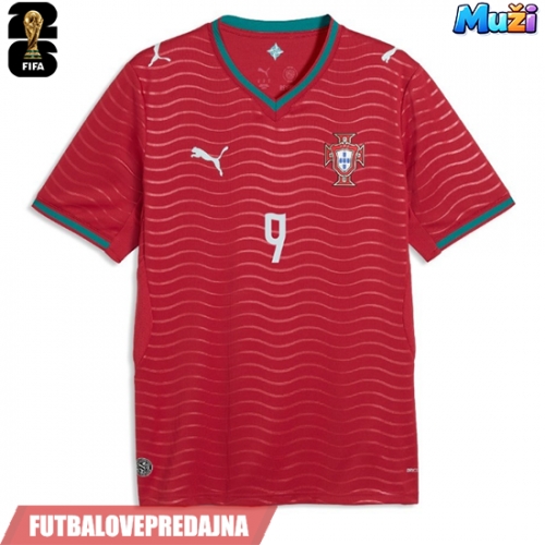 Lacne Muži Futbalové dres Portugalsko Goncalo Ramos #9 MS 2026 Krátky Rukáv - Domáci